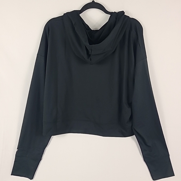 NEW Fabletics Women's Cloud Jersey Cropped Black Hoodie Sz XL NWT $70 - Picture 6 of 6
